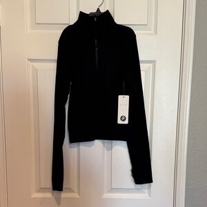 🆕 Otos Active stretchy long sleeve Stylish Black Women's Top E1